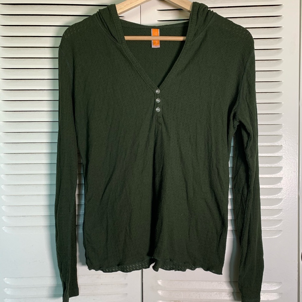 Lucy Brand Hooded Shirt